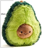 Avocado Pluche Knuffel (Groen) 25 cm | Zachte Fruit Knuffel | Cadeau | Kado | Advocado Peluche Plush | Ideaal cadeau voor kinderen | Knuffeldier Knuffelpop