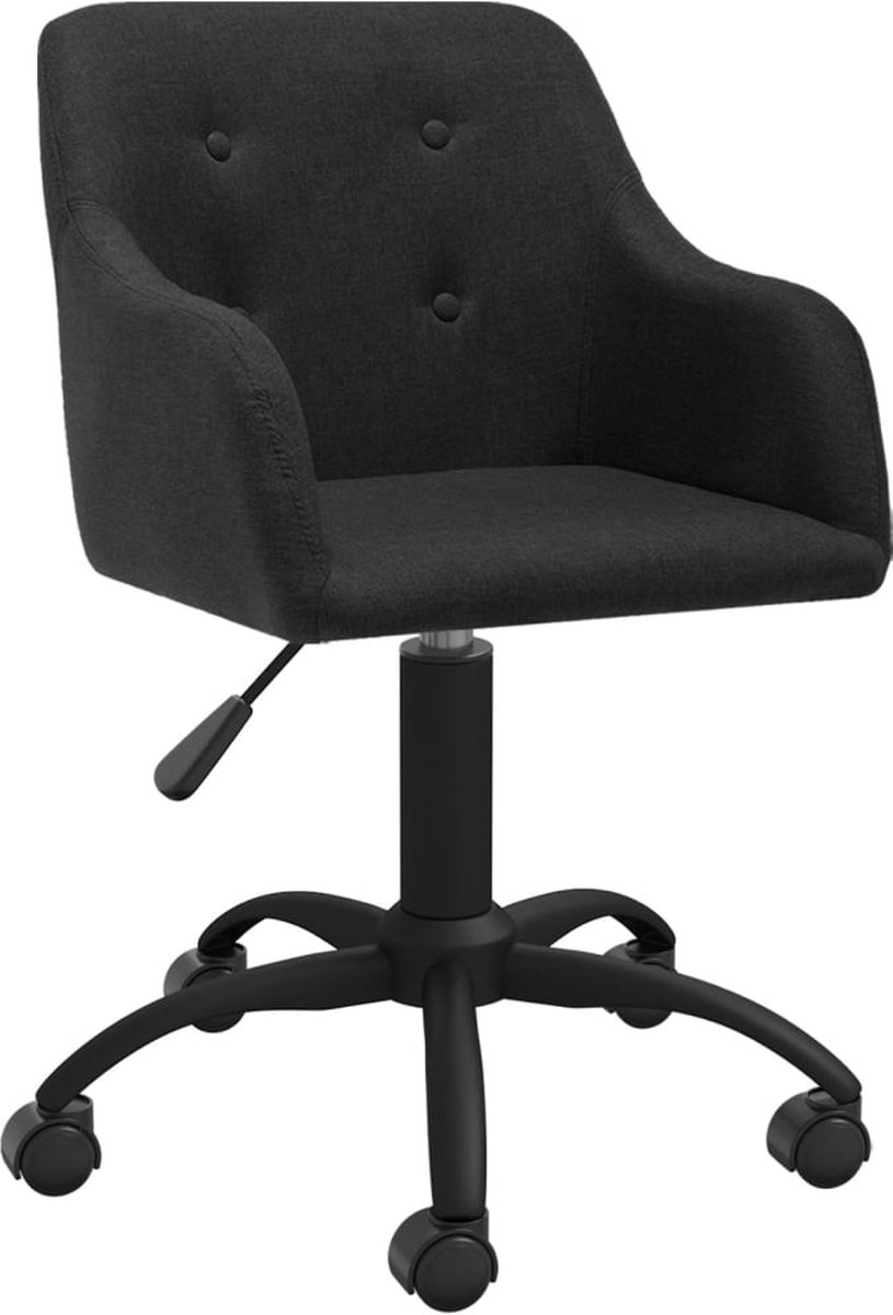 Prolenta Premium - Kantoorstoel draaibaar stof zwart