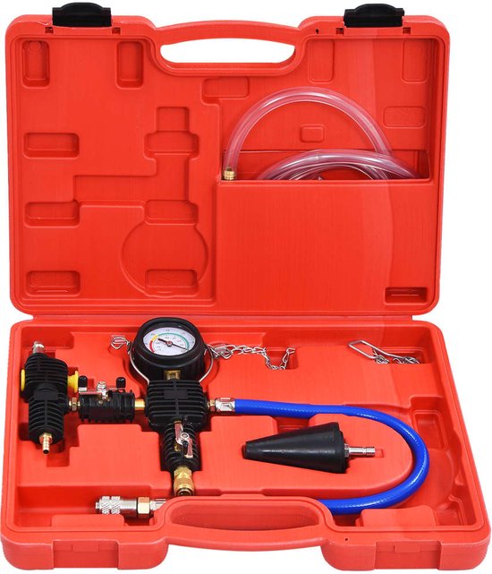 Koelvloeistof Systeem Vullingsset Met 5 Adapters - Vacuüm Coolant Tool Voor Radiator En Verwarmingskern