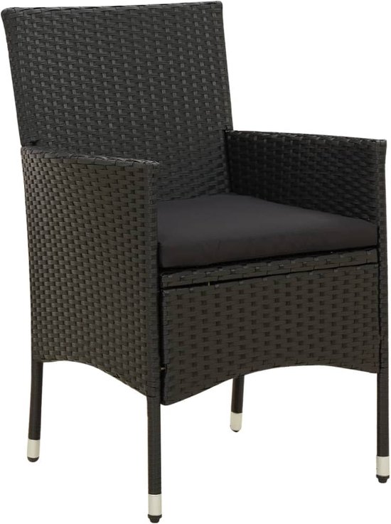 vidaXL Tuinstoelen 2 st verstelbaar met tafel poly rattan beige, verstelbare tuinstoel, standenstoel, loungestoel tuin, campingstoel, terrasstoel