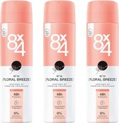 8 x 4 Deo Spray - Floral Breeze - Voordeelverpakking 3 x 150 ml
