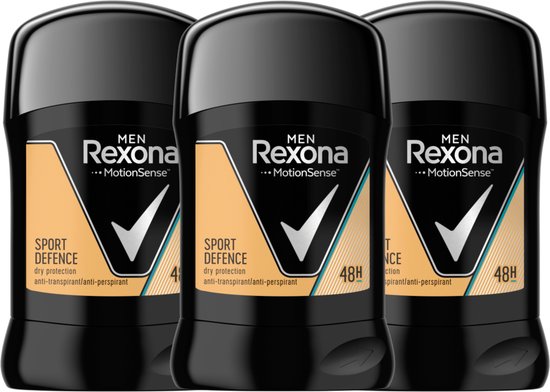 Rexona Men MotionSense Sport Defence 48H Deodorant Stick - 48 Uur  Bescherming tegen... | bol.com