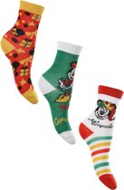 Minnie Mouse - sokken Minnie Mouse - Kerst - Meisjes - 3 paar - maat 27/30