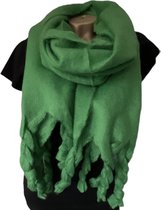 Lange Warme Sjaal - Dikke Kwaliteit - Groen - 190 x 45 cm (01313#)