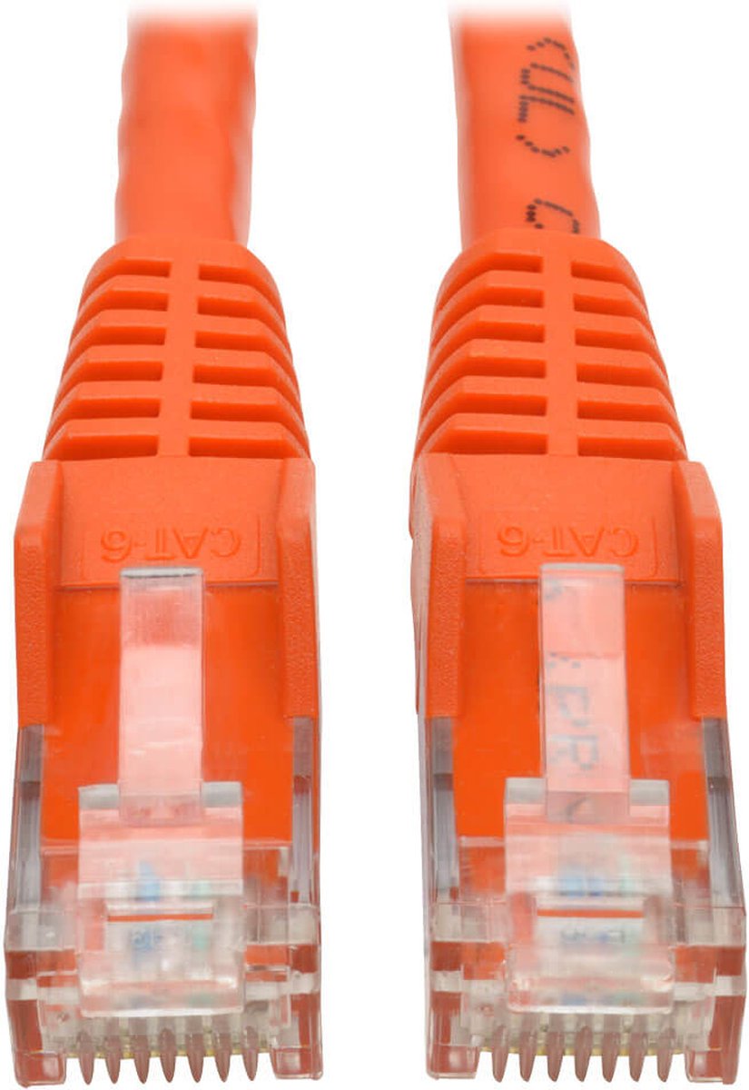 Tripp Lite N201-001-OR netwerkkabel 0,3 m Cat6 U/UTP (UTP) Oranje