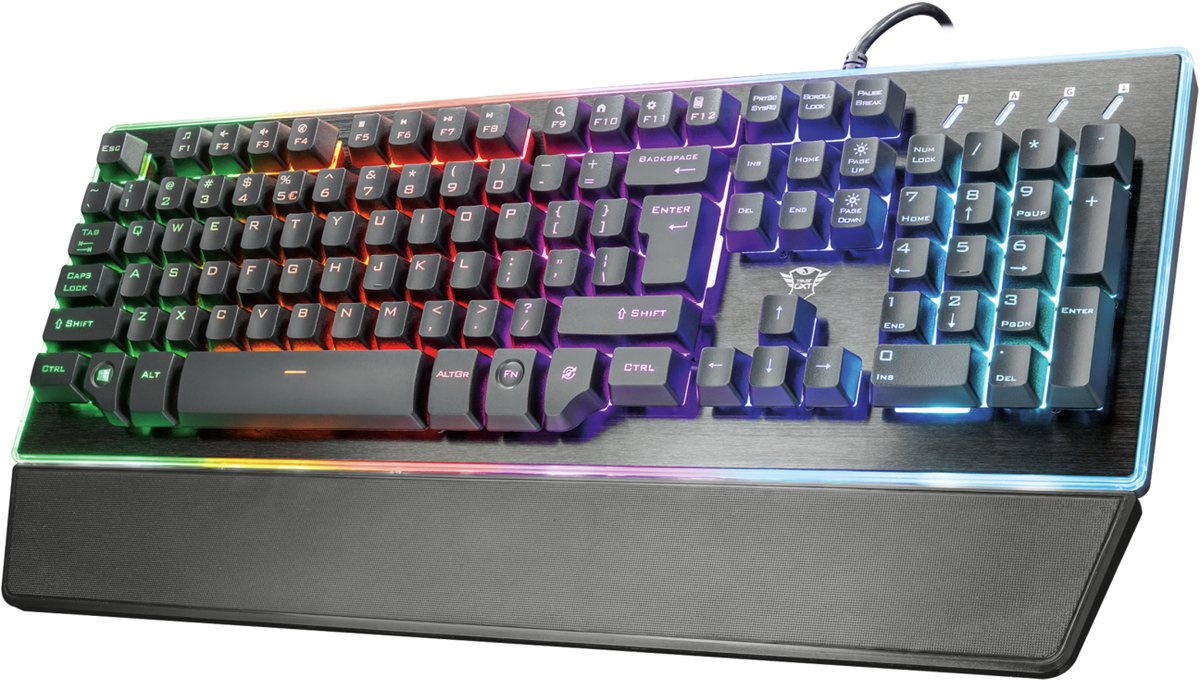Trust GXT 860 Thura toetsenbord Gamen USB Scandinavisch Zwart