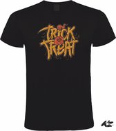 Klere-Zooi - Halloween - Trick or Treat - Zwart Heren T-Shirt - XL