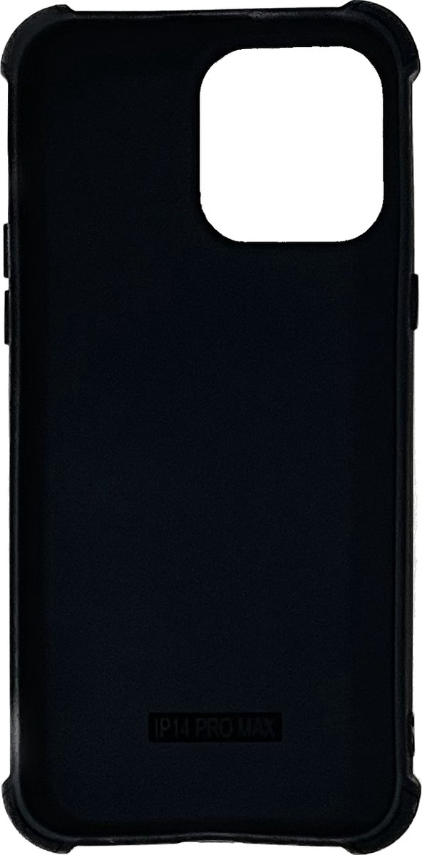 Hoesje voor iPhone 14 Hoesje Zwart Siliconen Shock Proof Case - Tempered Glass Screenprotector - Hoes voor iPhone 14 Hoesje Extra Stevig Hoesje Cover
