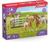 schleich HORSE CLUB - Lisa's toernooitraining - Kinderspeelgoed - Paarden speelgoed - 3 Appaloosa's en Hindernissen - 17 onderdelen