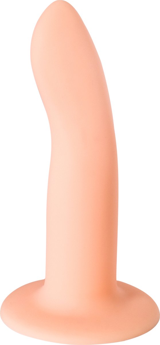 Goedkoopste Dildo - Flexibel met G-Spot - Prostaat Stimulator - Flow Emotional - 100 Siliconen - beige