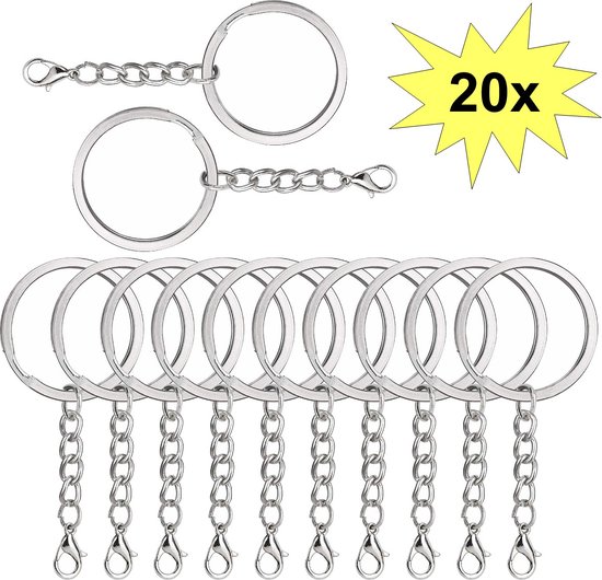 Dovewill 10 Stuks Lichtgewicht Zilver 316 Rvs Buitensporten Onderwater Duiken Split Ring Gear Attachment 30mm/22mm - 22mm Dovewill 10 Stuks Lichtgewicht Zilver 316 Rvs Buitensporten Onderwater Duiken Split Ring Gear Attachment 30mm/22mm - 22mm