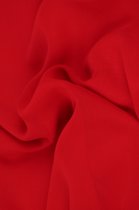 15 meter chiffon stof - Rood - 100% polyester