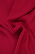 15 meter chiffon stof - Wijnrood - 100% polyester