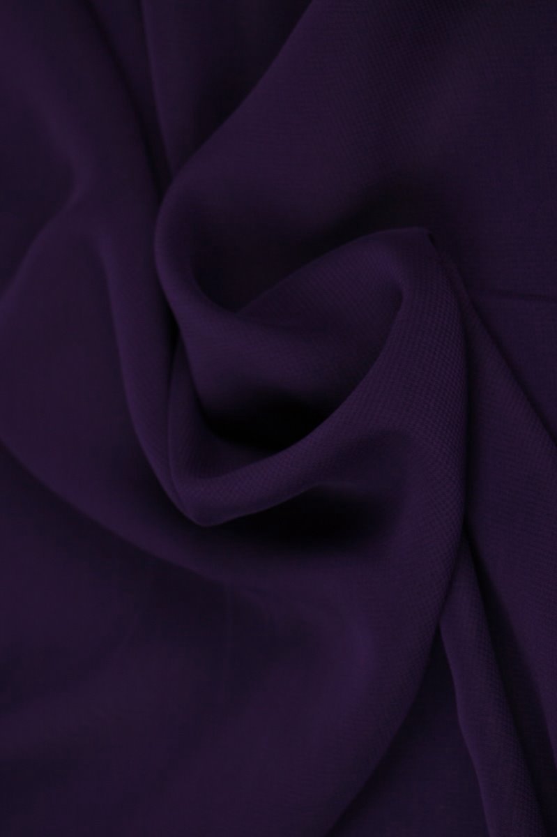 15 meter chiffon stof - Paars - 100% polyester