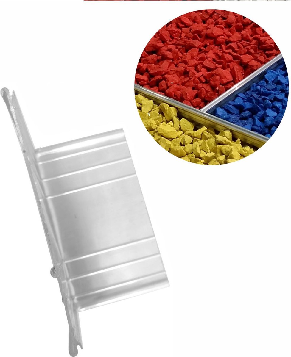 Hoekhoek 270 graden voor Ultra sterke aluminium Borderrand 14cm | Gazonrand | Kantopsluiting