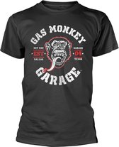 Gas Monkey Garage Heren Tshirt -S- Red Hot Zwart