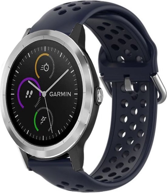 Pour bracelet de montre en silicone double couleur Garmin Venu SQ 20 mm  (gris + blanc)