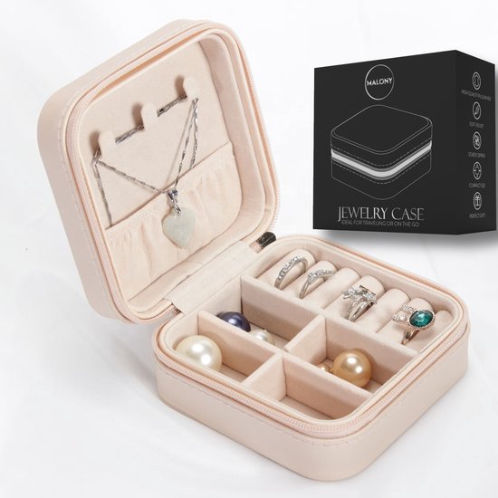 Petite boîte à bijoux de Luxe - Petit porte-bijoux - Taille voyage -  Opbergbox -... | bol.com