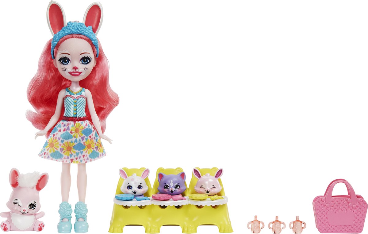 Enchantimals - Baby’s Beste Vriendjes Bree Konijn - Modepoppen