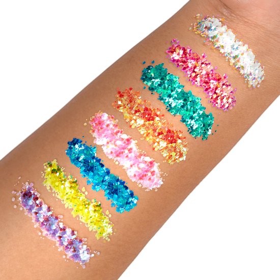 PaintGlow Fantasy Chunky Iridescent Loose Glitter Face jewels