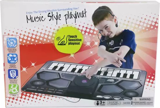 Tapis de piano musical, tapis de piano Touch Music Mat pour enfants  Instrument de musique