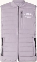 In Gold We Trust The Glory gewatteerde bodywarmer - Paars - Maat M