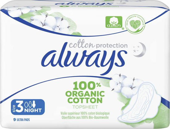 Always Cotton Protection Ultra Night - Taille 3 - Value Pack 12 x 9 Pièces  -... | bol.com