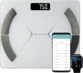 Silvergear Bluetooth Personenweegschaal - Met 14x volledige Lichaamsanalyse en Vetpercentage – Analyse App – Wit