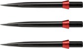 RED DRAGON - Specialist Darts Points Trident Points Zwart Standaard 32 mm met rode Tridents - 1 set per verpakking