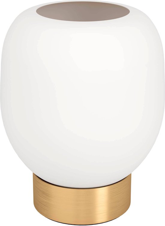 Lampe de table EGLO Manzanares - E27 - 18 cm - Or/ Wit