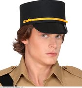 Widmann - Politie & Detective Kostuum - Gendarme Franse Politie Pet - zwart - Carnavalskleding - Verkleedkleding