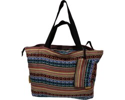 Mycha Ibiza - Strandtas - Bruin - Myc220043