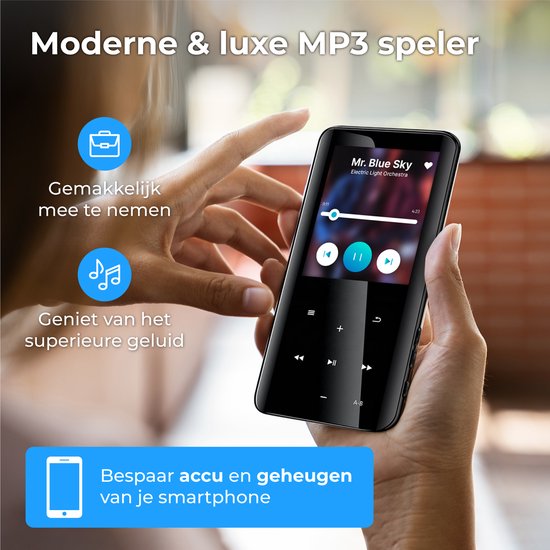 Nuvance - Lecteur MP3 avec écran tactile et Bluetooth - 16 Go de mémoire  interne -... | bol.com