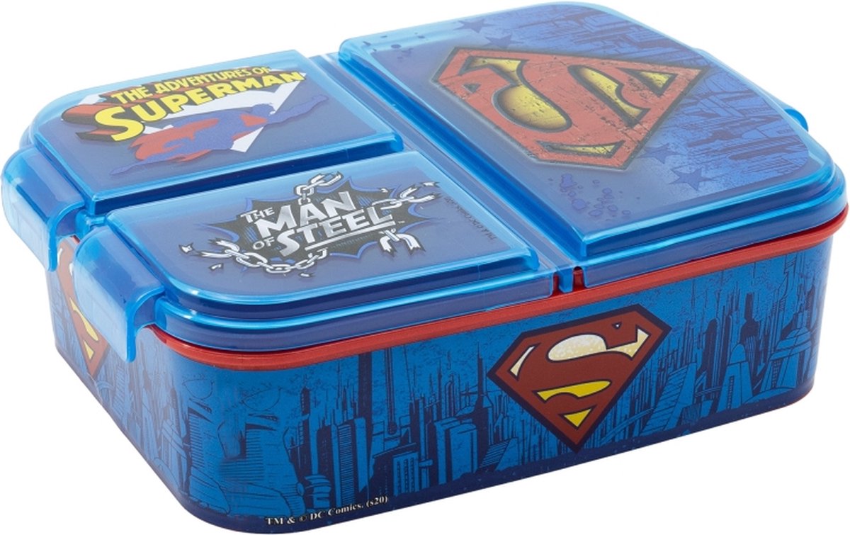 Superman broodtrommel - 6.7x16.5 cm - Brooddoos - Sandwich Box