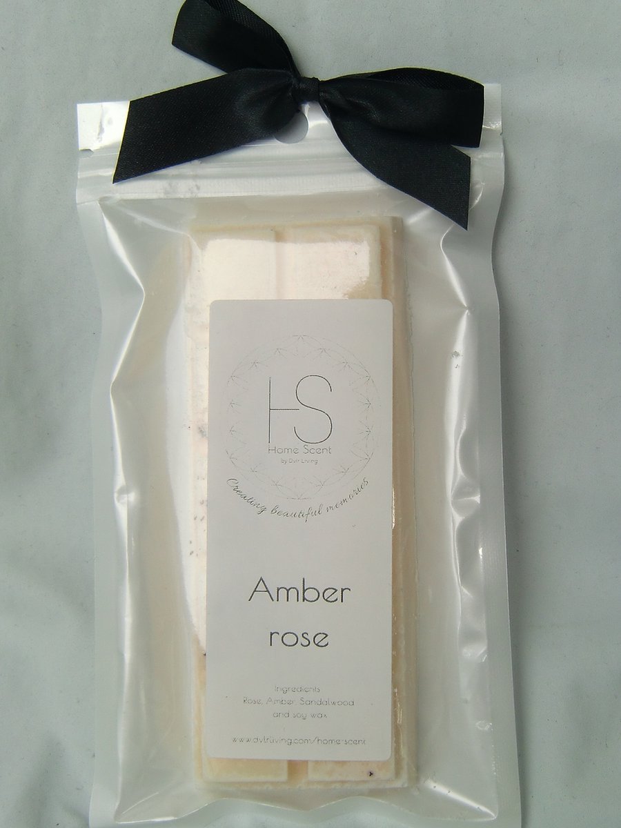 HomeScent- Amber rose waxmeltbar 2 stuks