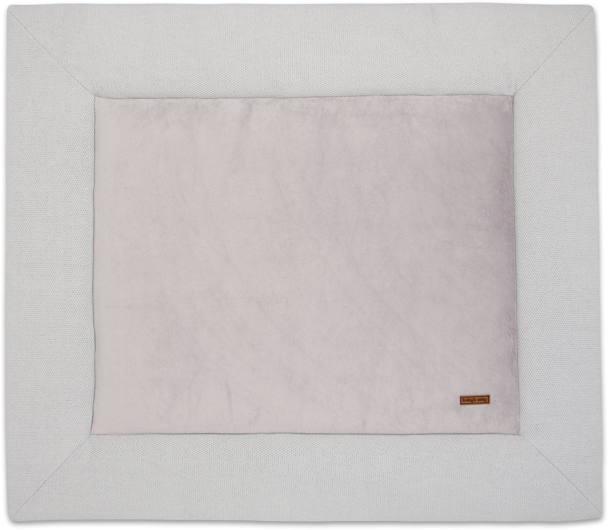 Baby's Only Gebreid boxkleed Classic - Parklegger - Speelkleed - Zilvergrijs - 80x100 cm - Extra dik - Boxmatras - Tweezijdig te gebruiken