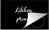 KitchenYeah® Inductie beschermer 76x51.5 cm - Quotes - Kitchen Prince - Mannen - Inductiebeschermer - Inductie Kookplaat - Kookplaataccessoires - Afdekplaat voor kookplaat - Inductiebeschermer - Inductiemat - Inductieplaat mat