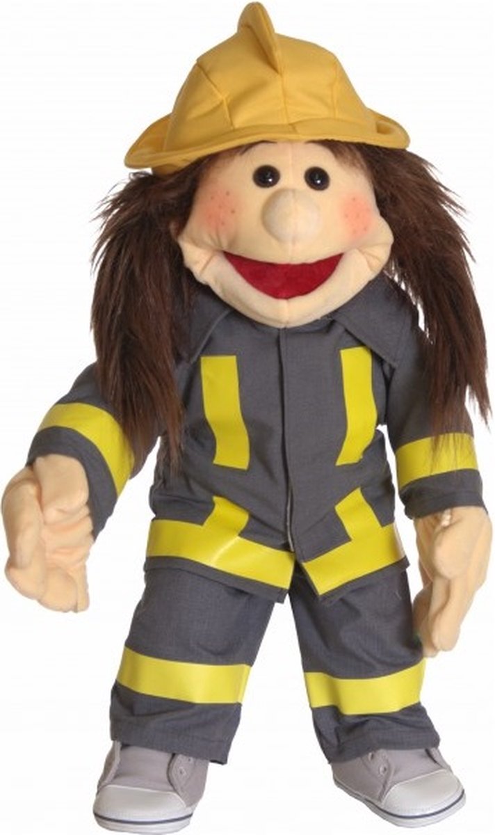 Living Puppets poppenkleding handpop 65cm brandweerkleding 3delig