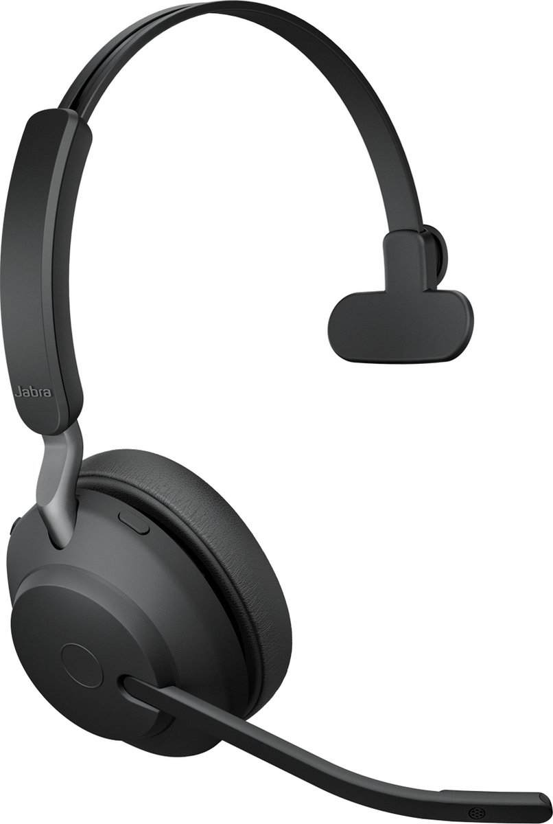Jabra Evolve2 65 UC Mono + Stand - Bluetooth Headset - met standaard - op oor - omkeerbaar - draadloos - USB-C
