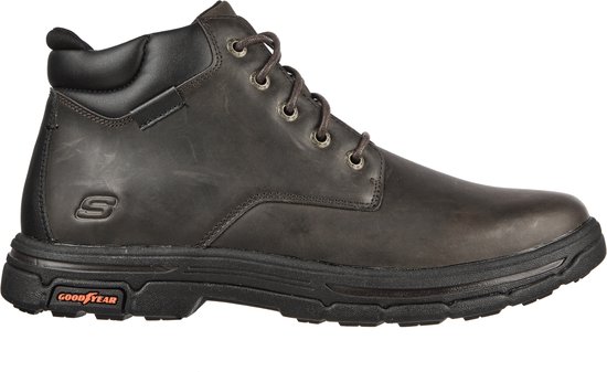 Foto: Skechers relaxed fit segment 2 0 brogden veterschoenen hoog donkerbruin maat 43