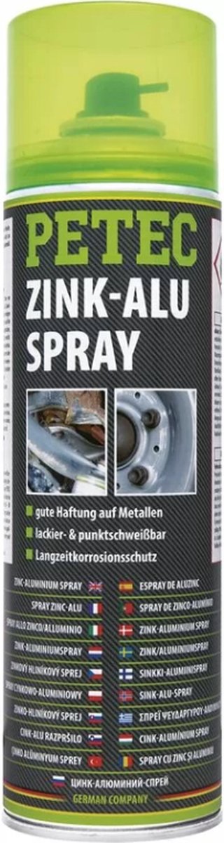 Petec Zink spray aluminium 500 ml