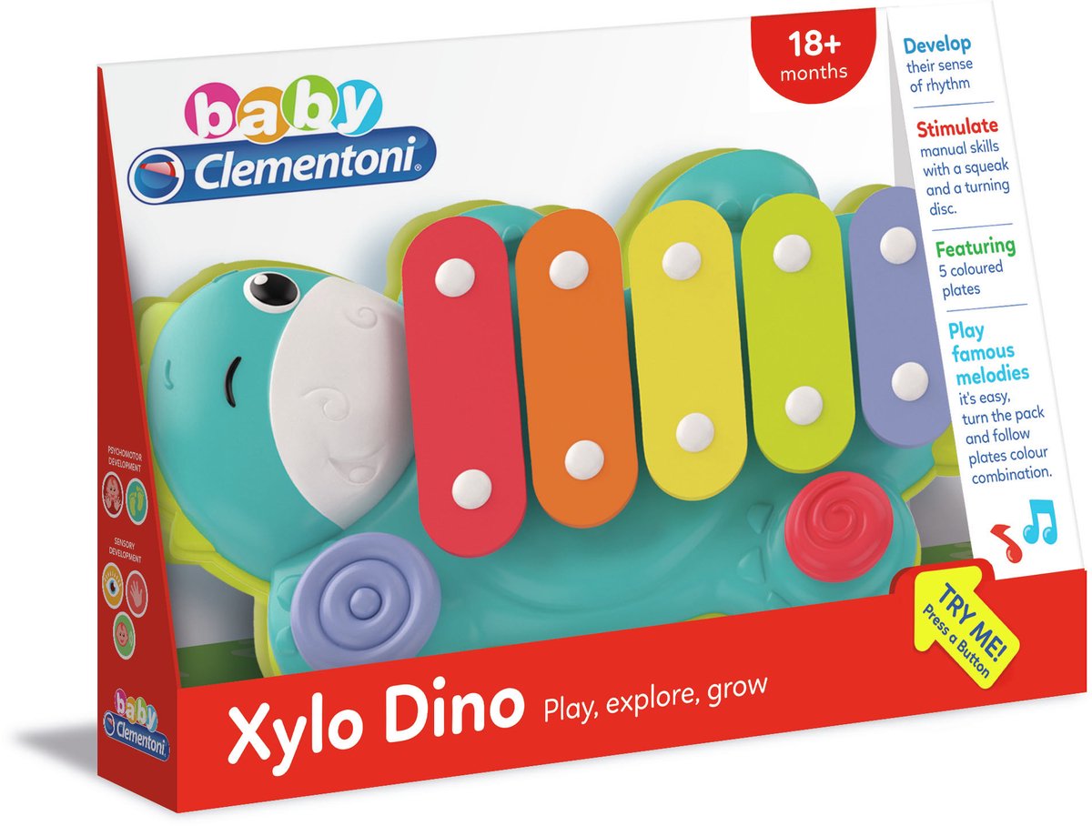 Baby Clementoni - Xylo Dino, speelgoedinstrument