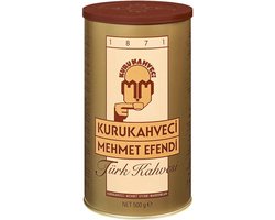 500 Gr. Turkse Koffie Kurukahveci Mehmet Efendi - Gemalen Koffie - Turkish Coffee - Türk Kahvesi - Turk Kahvesi