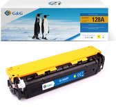 G&G CE322A toner compatibel met HP 128A Tonercartridge Geel 1 stuck (s) Huismerk