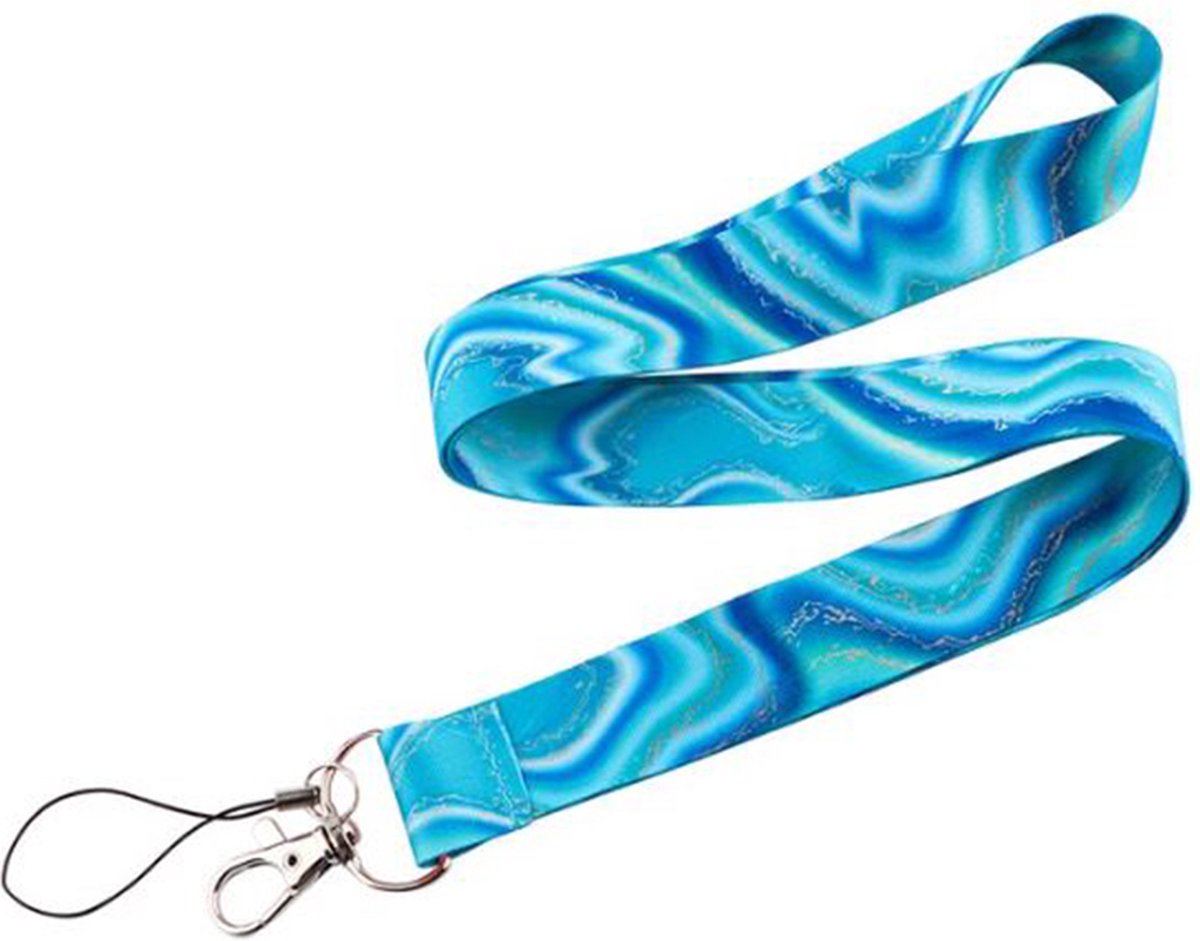ILMA leren lanyard | Karabijnhaak of sleutelhanger | Geolied leer | 10 mm breed | Cadeau | Duurzaam | Leer - België