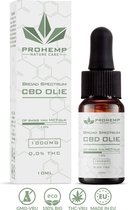 Prohemp CBD olie 10% - Broad Spectrum (THC-Vrij) - MCT olie - 10ml - 1000 mg Premium CBD