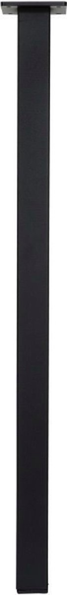 IVOL Zwarte Tafelpoot Vierkant - 40 x 40 x 720 mm