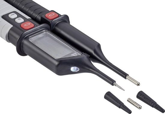 VOLTCRAFT VC 63 Testeur de tension bipolaire CAT III 1000 V, CAT IV 600 V Acoustique, LCD, LED