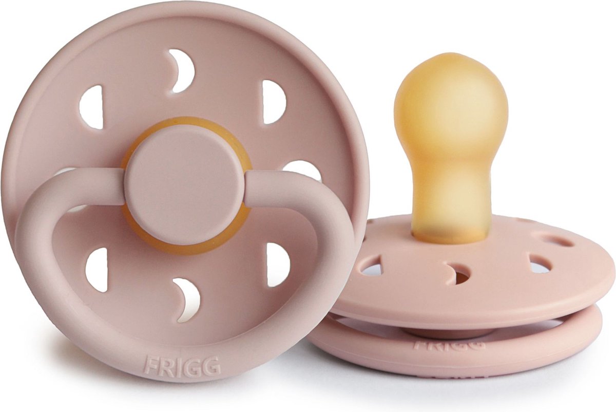 Goedkoopste FRIGG MOON - T2 - Fopspeen - Natuurrubber - BLUSH - 6-18 Maanden