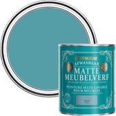 Rust-Oleum Blauw Afwasbaar Matte Meubelverf - Petrol 750ml
